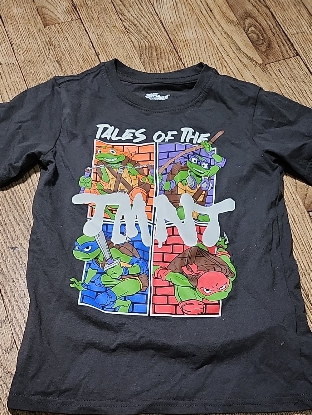 Black TMNT Short Sleeve Kids Graphic Tee - Teenage Mutant Ninja Turtles